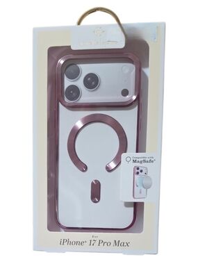 Nanette Lepore Rose Gold Trim Magnetic Ring iPhone 17 Pro Max Case